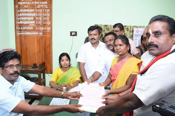 ADMK candidate filled nomonation