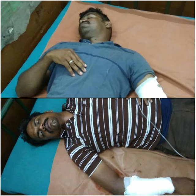 வெட்டபட்ட போலீஸார்