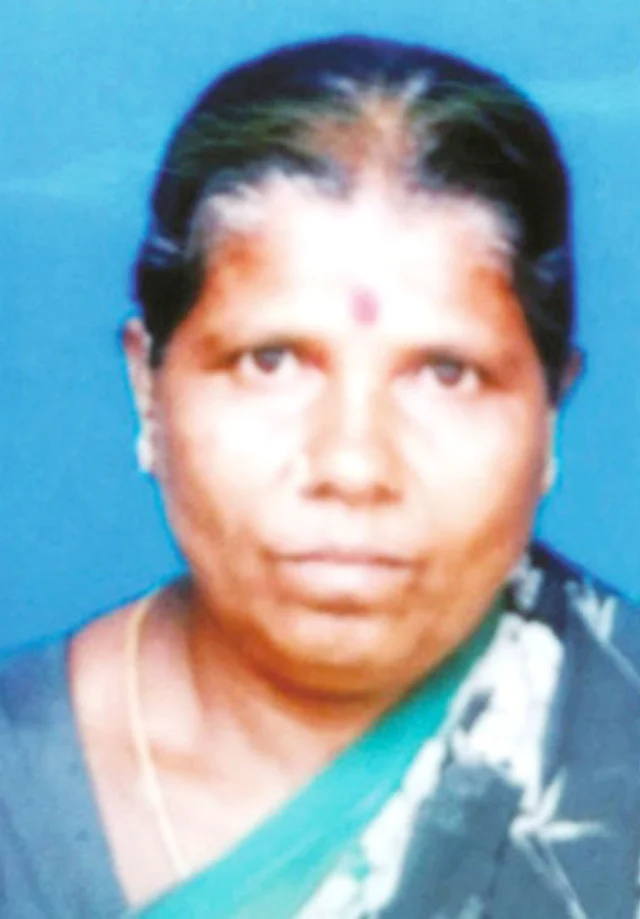 உயிரிழந்த பூங்கொடி