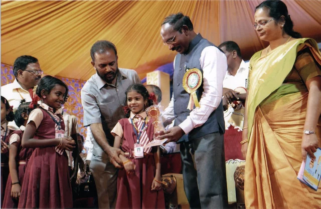 ISRO Sivan with School Students