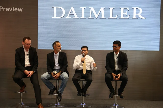 Dr. Robert Wodrich-Kotzick - Global Power Train, Rohit - Marketing Head Daimler India, Satyakam Arya - Managing Director and CEO, Pradeep T - VP, Head of Product Engineering.