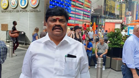 அமெரிக்காவில் ராஜேந்திர பாலாஜி
