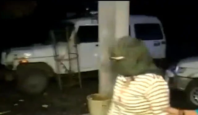 arrested woman