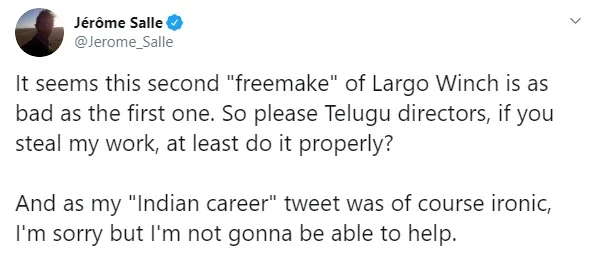 Jerome Salle tweet