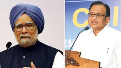 Manmohan Singh - p. Chidambaram