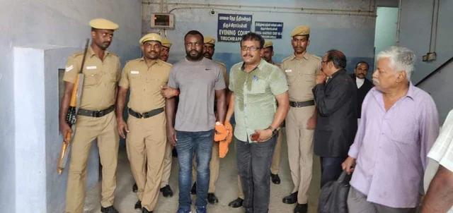 திருச்சி நீதிமன்றத்தில் ஆஜர்படுத்தப்பட்ட ஸ்டீபன் ஜான் அப்புச்சி