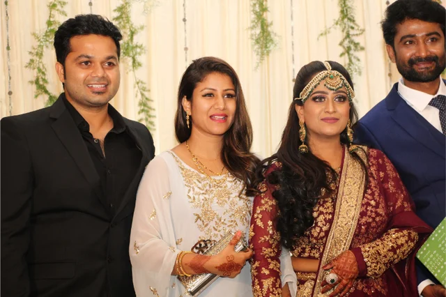 alya manasa, sanjeev at
actress shabnam wedding reception