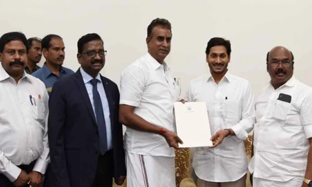 Tamil Nadu Ministers with Jaganmohan Reddy