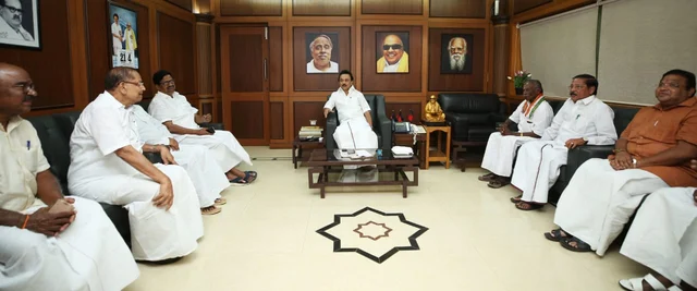 தி.மு.க - காங்கிரஸ் சந்திப்பு