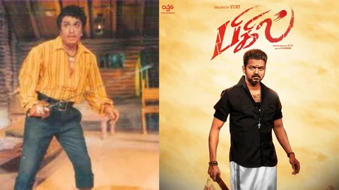 கத்தியுடன் எம்.ஜி.ஆரும் விஜய்யும்