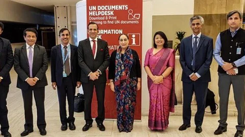 Indian envoys at UN