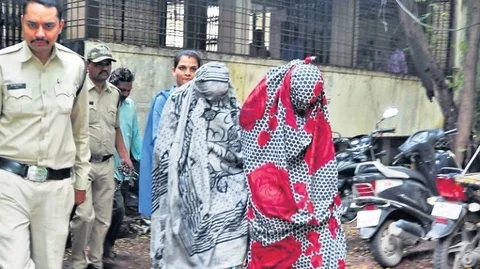 arrested women