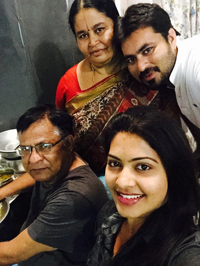 Rachita with her family