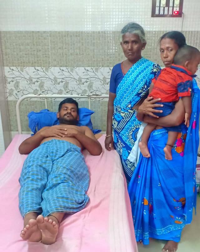 தாக்கப்பட்ட காளிமுத்து