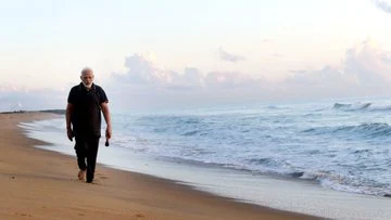 Modi in mamallapuram