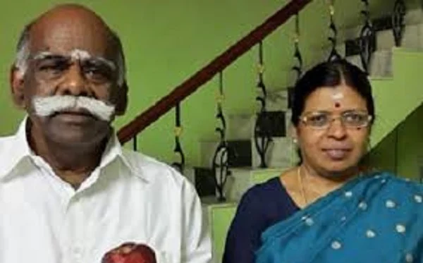 கணவர் முருகசங்கரனுடன் உமா மகேஸ்வரி