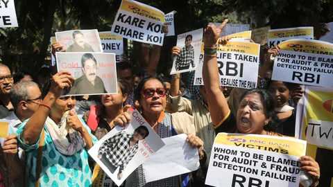 PMC Bank customers Protest