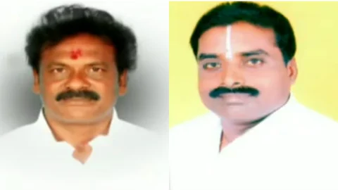 அ.தி.மு.க வேட்பாளர்கள் முத்தமிழ்ச்செல்வன்- நாராயணன்