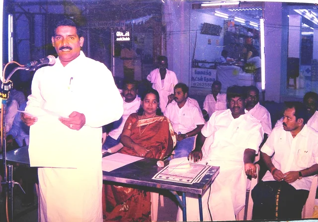 மேடையில் முசிறி தமிழ் மன்னன்