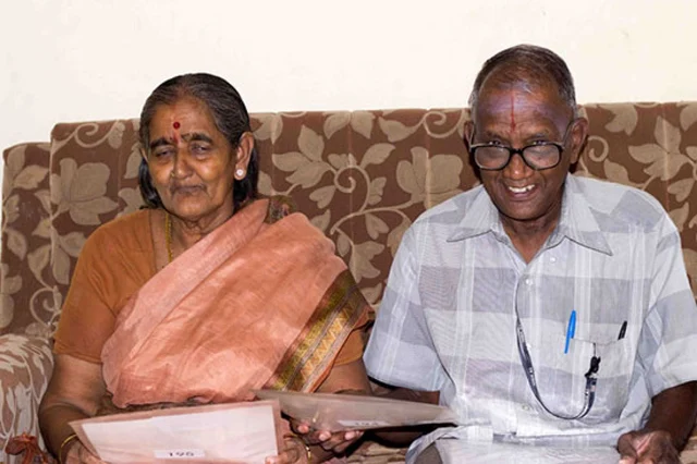 sampathkumar with wife