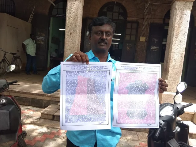 சித்திரக் கடிதங்களுடன் சின்னபெருமாள்
