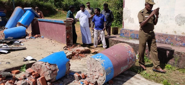 கோயிலை சேதப்படுத்திய காட்டு யானை
