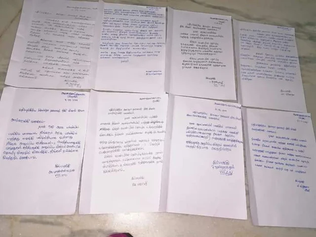 மாணவர்கள் அனுப்பிய கடிதம்