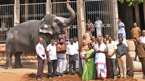 வைகுண்ட ஏகாதசி முகூர்த்தக்கால் ஊன்றும் நிகழ்ச்சி