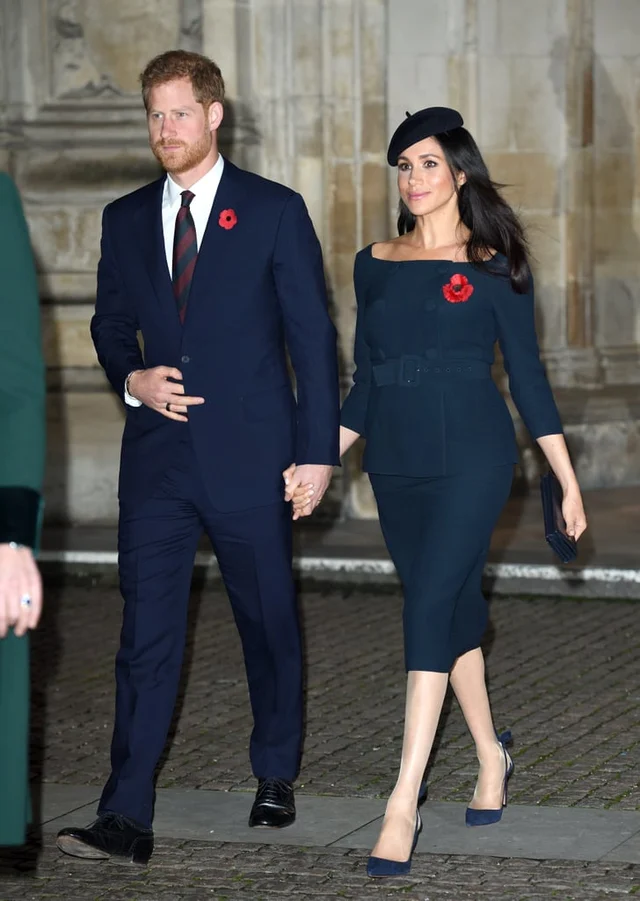 Harry and Meghan Markle on Rememberance Day