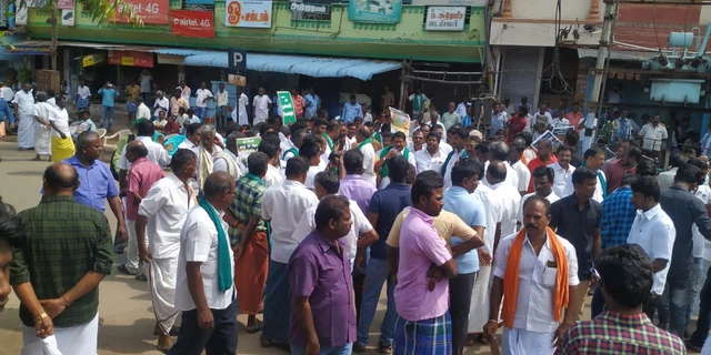 Protest in Usilampatty