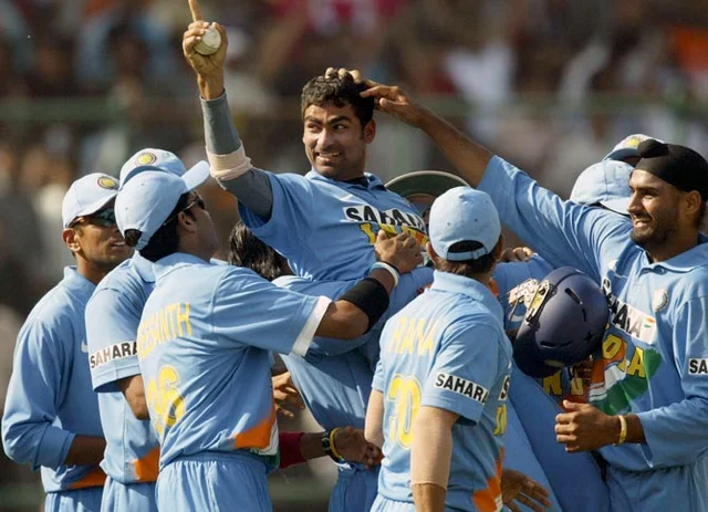 Kaif with his team mates