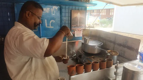 மண் குவளை டீக்கடை