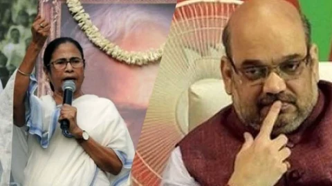 மம்தா பானர்ஜி மற்றும் அமித் ஷா
