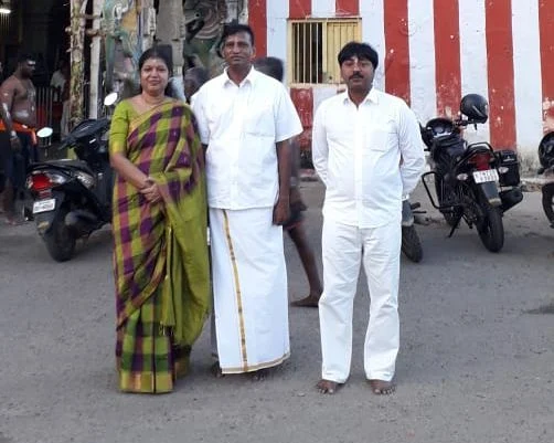 பி.சி.அன்பழகனுடன் ராஜேந்திரன்