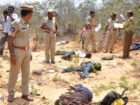 சித்தூர் வனப்பகுதி படுகொலை