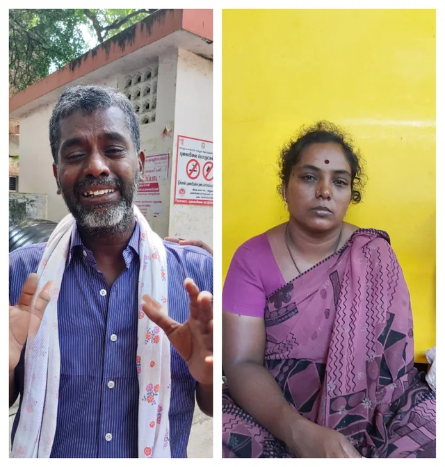 மாணவரின் பெற்றோர்கள்