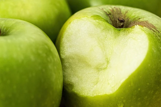 Apple bitten by Bats