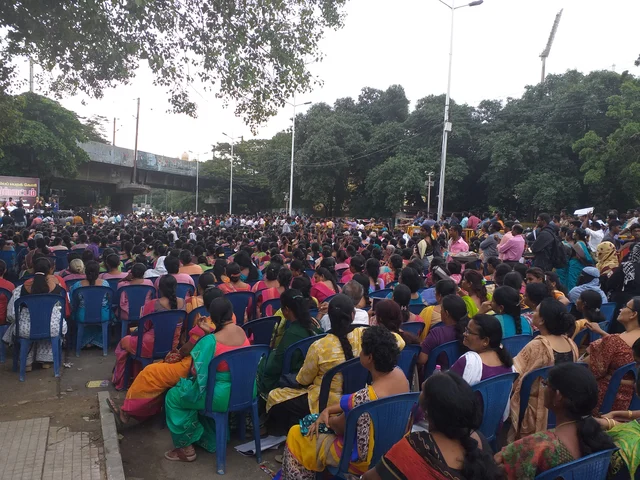 புதிய கல்வி கொள்கைக்கு எதிராக கண்டன ஆர்ப்பாட்டம்