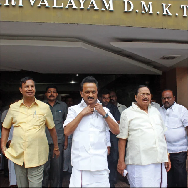 டி.ஆர்.பாலு, மு.க.ஸ்டாலின், துரைமுருகன்