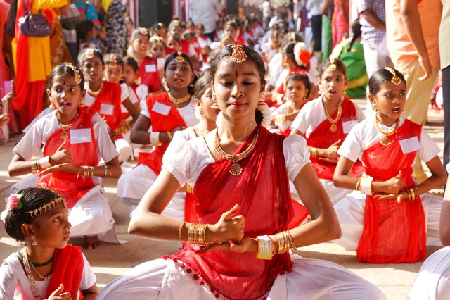 சிதம்பரம் நடராஜர் கோயிலில், 7500 நடன கலைஞர்களால் கின்னஸ் சாதனைக்காக நிகழ்த்தப்பட்ட நடன நிகழ்ச்சி.