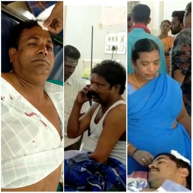 படுகாயமடைந்த மூவர்