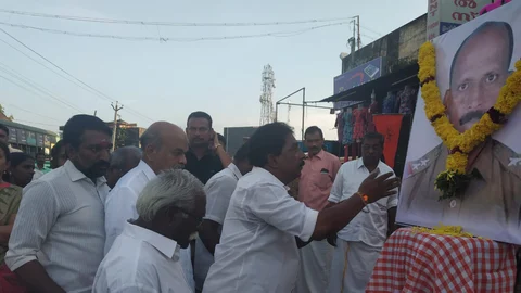 எஸ்.எஸ்.ஐ. வில்சன் உருவ படத்திற்கு மலரஞ்சலி