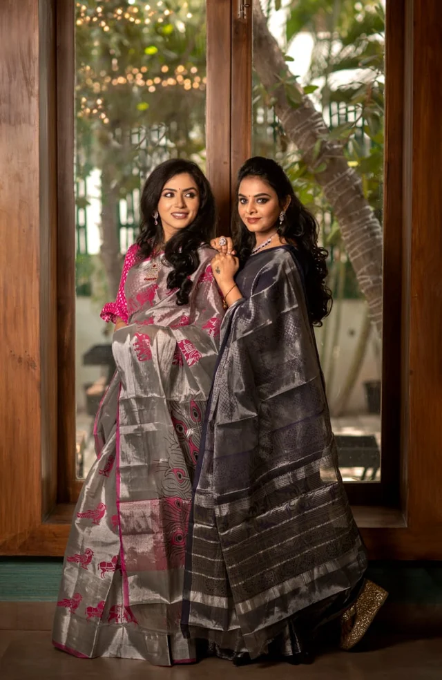 Silver Tissue sarees