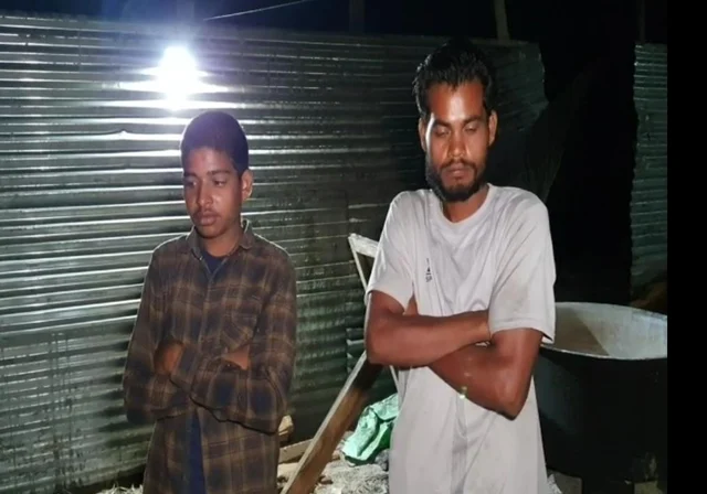 கைது செய்யப்பட்ட வடமாநிலத்தவர்கள்