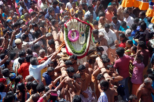 பல்லக்கில் எழுந்தருளும் சுவாமி!
