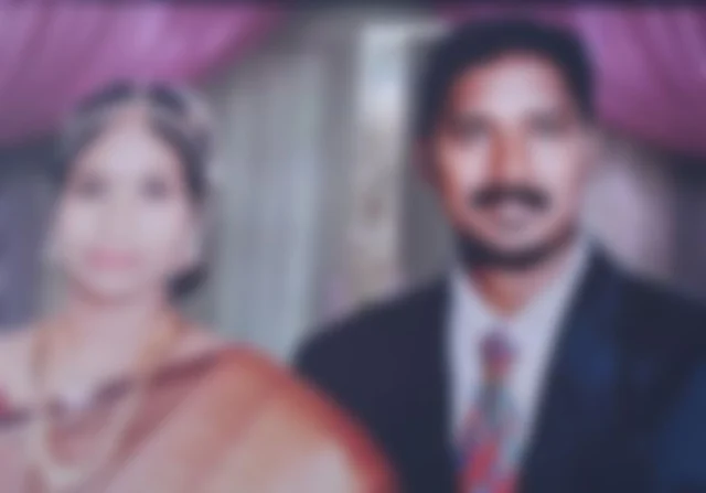 மனைவி அம்சாவுடன் தனசேகர்