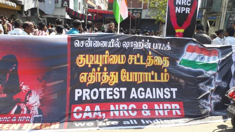 வண்ணாரப்பேட்டை போராட்டத்தில்...
