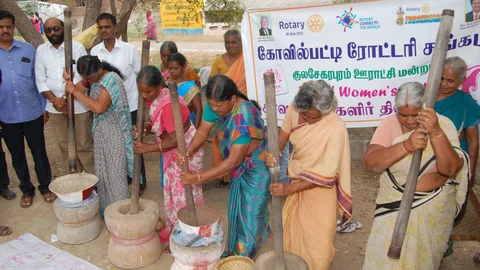 உலக்கையால் குத்துதல்