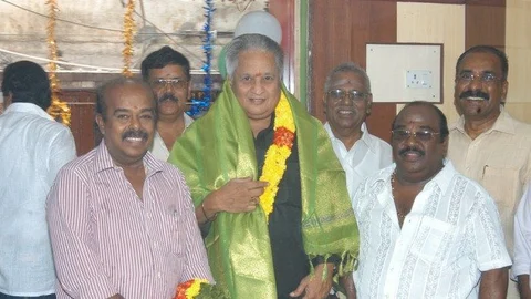 Visu with TP Gajendran