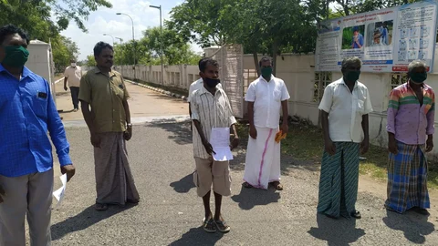 மனுக்கொடுக்க வந்த சக்திவேல்